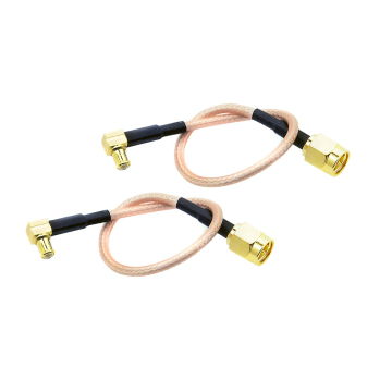 SMA Male to MCX Male Right Angle RG316 RF Coaxial Cable Assembly