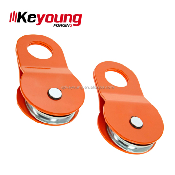 Keyong 8T/10T Forged Orange Snatch Pulley Block - Heavy Duty Off-Road Accessory