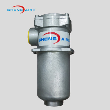 Return line oil filter for hydraulic lubricant system