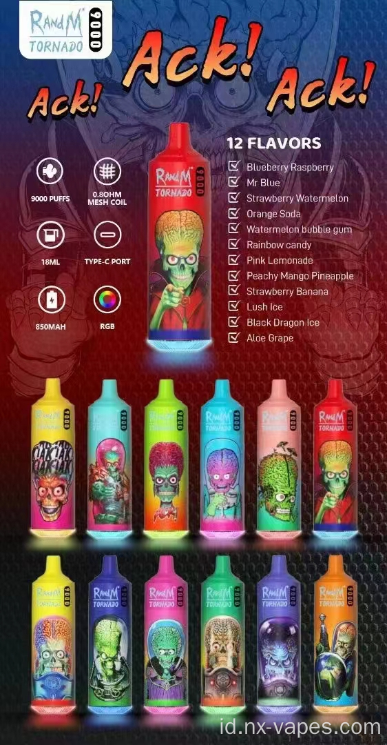 Randm tornado 9000puffs pod