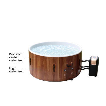 Durable Inflatable PVC Wood Spa Tubs & Massage Pools