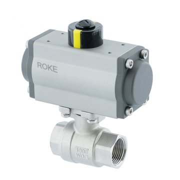 500psi Stainless Steel Pneumatic Casting Female Thread Ball Valve (2 Pieces)