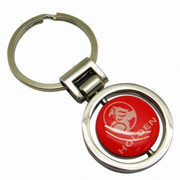 Blank Metal Keychain, with Laser Engraved Logos, 30mm Flat Split Keyring, OEM Orders Accepted