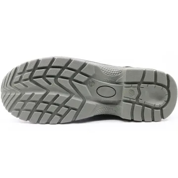 Black leather oil industry men work shoes safety