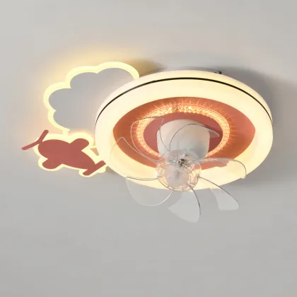 Cute Ceiling Fan Light for Children's Bedroom