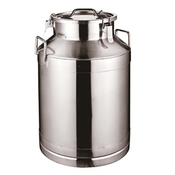 Stainless steel milk barrel