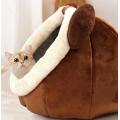 Cat Bed Cave with Removable Washable Cushioned Pillow