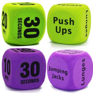 Foam Fitness Workout Dice Exercise Dice