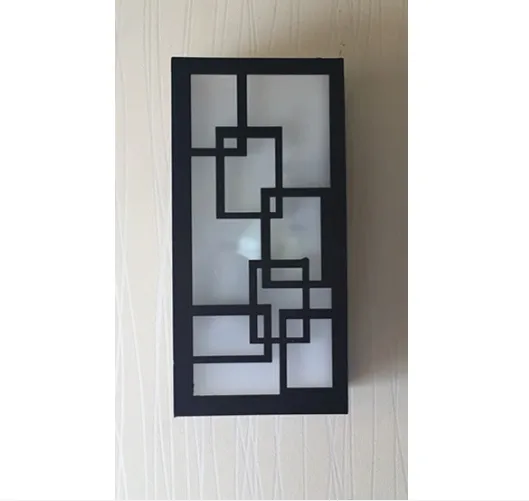 Simple wall lighting with warm light