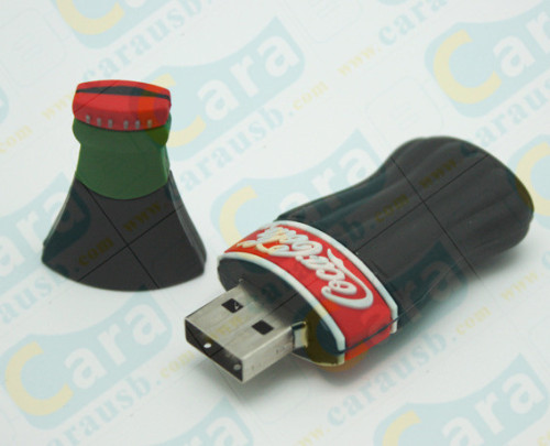 USB 2.0 Coca Cola bottle shape customized can appearance flash disk Pepsi cola bottles cans Usb sticks