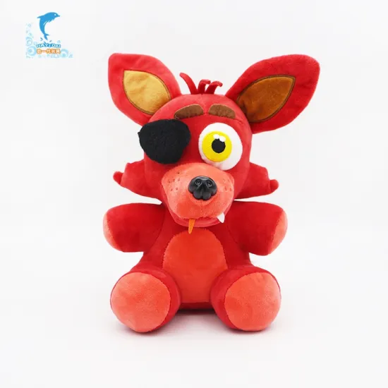 Cartoon red fox plush toy