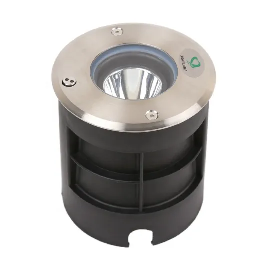 5W Waterproof LED Underground Lighting: IP67 Outdoor Buried Garden Recessed COB Light with Adjustable Inground Lighting for 220V/DC12V, Warm White