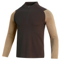 Mens Zip Pullover Shirts Long Sleeve