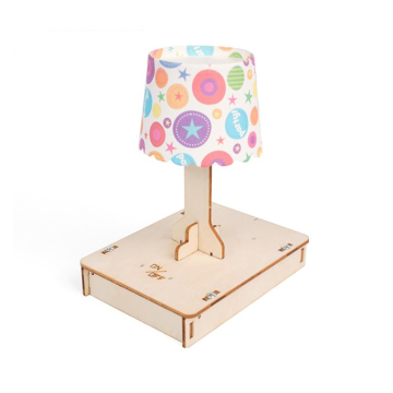 DIY Wooden STEM Puzzle Table Lamp: Engineering Toys for Teenagers