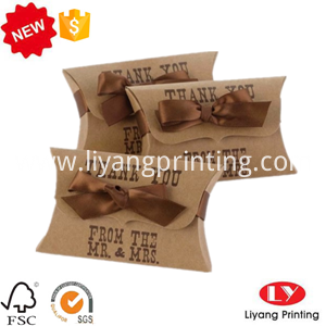 крафт подушка коробка kraft pillow box