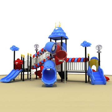 fresh color no fade outdoor rock climbing slide combination playground