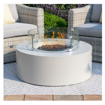 Portable Outdoor Fire Pit Patio Furniture with Built-in Fire Pit