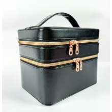 Cosmetic set make up packaging boxes with leather