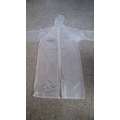 100% pvc mooie waterdichte regenponcho voor volwassenen