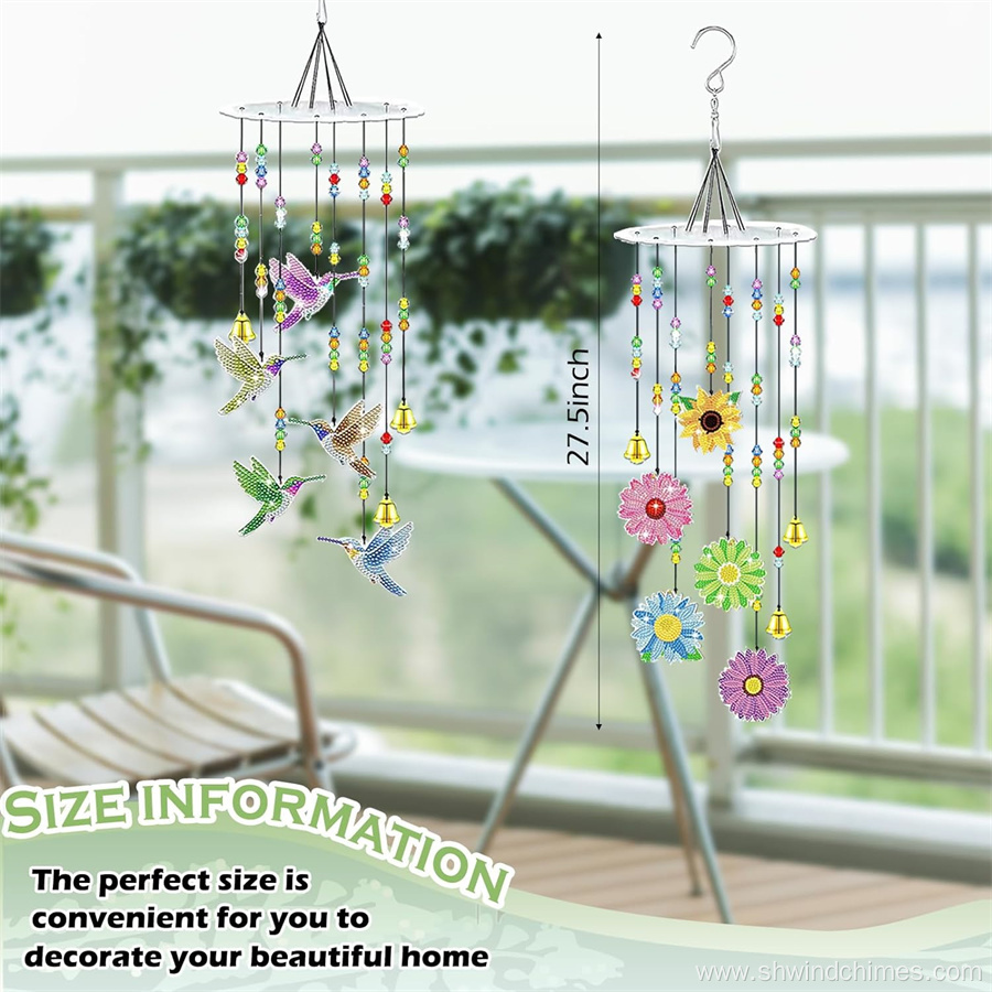 DIY Diamond Wind Chime Ornament for Adults