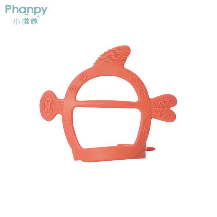 Shark Shape Silicone Baby Teether Toy