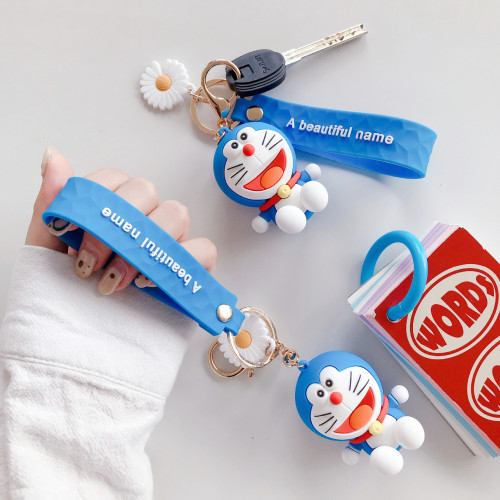 pvc keychain online Custom Doraemon Rubber Keychain Manufactory