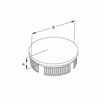 Casquette d&#39;extrémité de la main-d&#39;œuvre pour la main courante en acier inoxydable