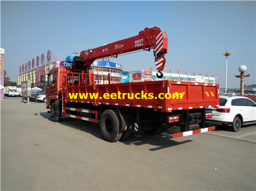 Dongfeng 5ton lori lililowekwa cranes za telescopic