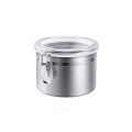 Stainless Steel round clip top canister