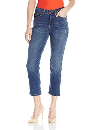 Fashion Women's Cotton Capris Denim Blue
