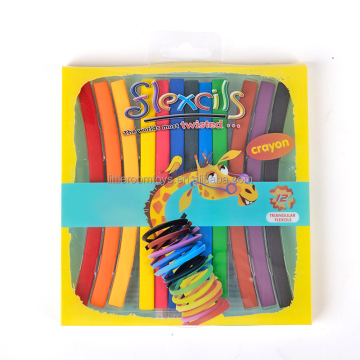 Custom Wholesale Art Kids Soft Oil Pastel Set - 12 Colors Non-toxic Crayon Wax Pencils