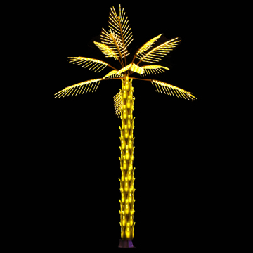 IP65 Waterproof LED Palm Trees for Garden, Street, and Holiday Decorations