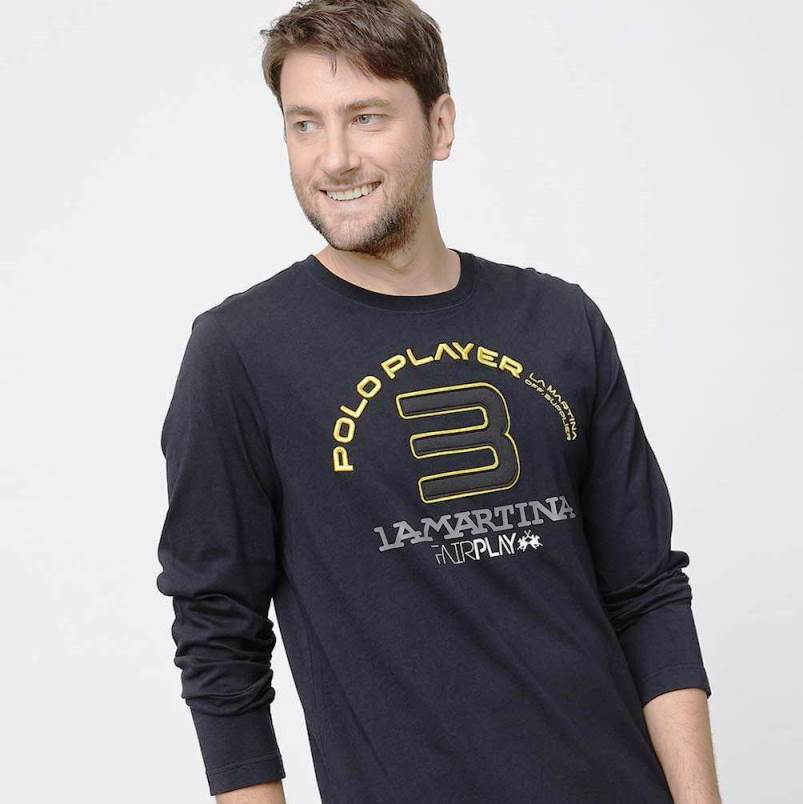 Mens Casual Print and Embroidery Long Sleeve T-Shirts