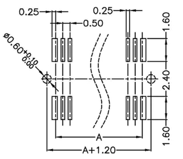 Single Slot H4.25 Board-to-Board Connectors