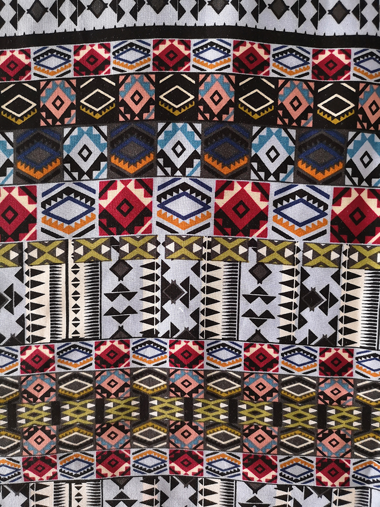 Diseño étnico Rayon Challis 30S que imprime la tela tejida
