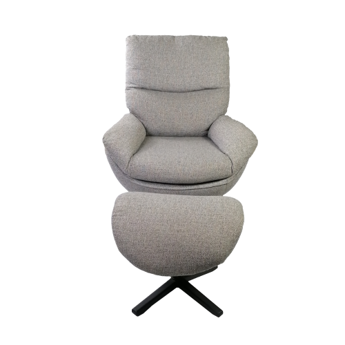 Silla de dormitorio con otomana