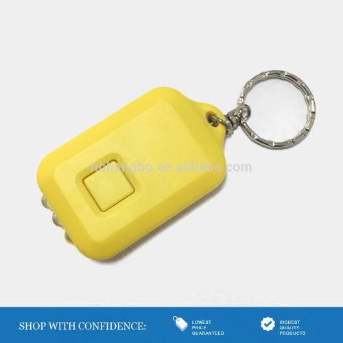 recycling useful ABS type solar 3 led key chain light