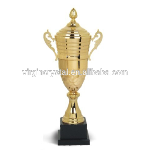 Classical gold plating metal trophy running trophy