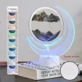 Fascinante lámpara de escritorio de arena que fluye con características de carga coloridas