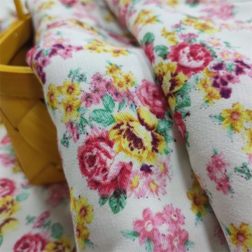 Viscose Rayon Fabric Daisy Floral Printed Fabric