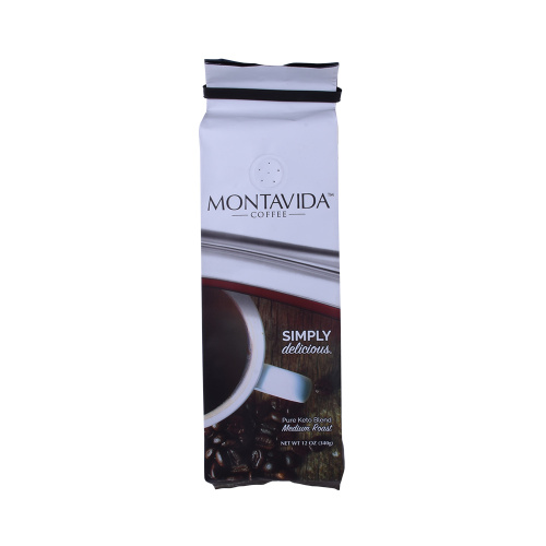 Disesuaikan Dicetak Aluminium Foil Side Gusset Tin Tie Coffee Bag