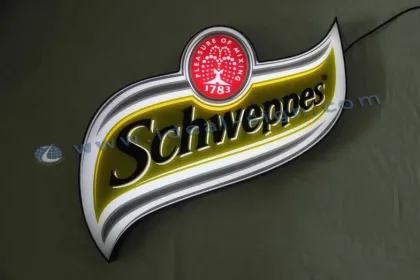 Schweppes Flashing Indoor Led Signs For Display Advertising