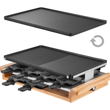 Offer Electric Raclette Grill For 8 Persons,Multipurpose Family Gathering  Grill,Multifunctional Bamboo Handle Grill From China Manufacturer