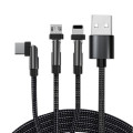 180 Degree Rotation 3 In 1 Usb Cable