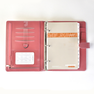 High-Quality Custom A5 A6 PU Leather Budget Ring Binder Organizer