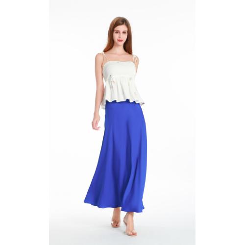 Satin Mermaid Midi Skirt