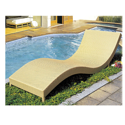 Sun Lounger Wicker Double Sunbed with Canopy