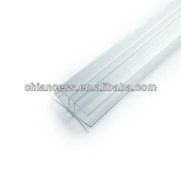 Polycarbonate pc profile/UH accessory as connector and joint