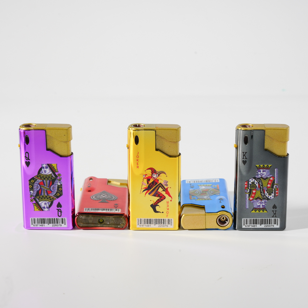 Jet Flame Poker Lighter with Spray-Painted Metal Cover