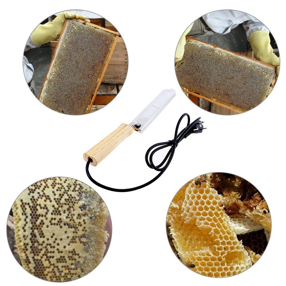 EU/UK/US/AU Plug Device Electric Honey Knife Bee Beekeeping Equipment Heats Up Quickly Cutting Knife Scraper Bee Extractor Tool